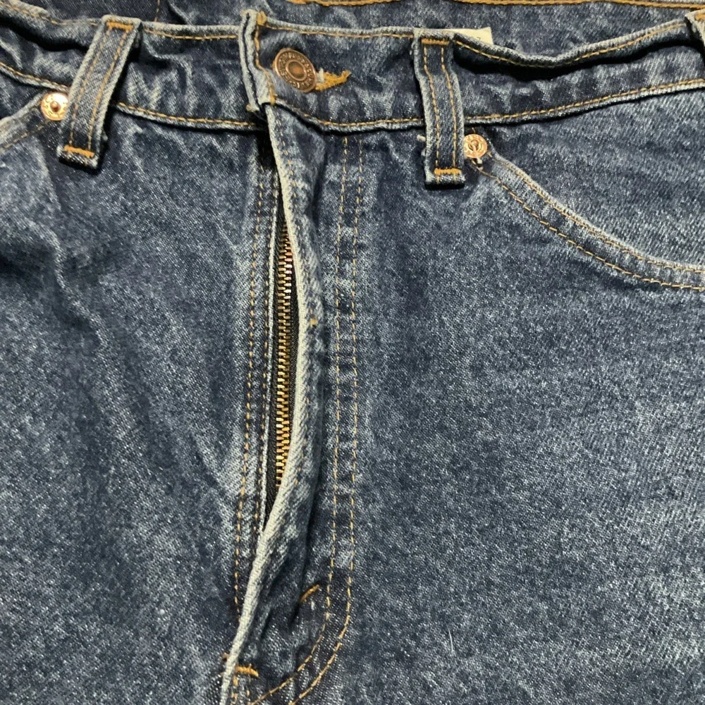 Levi's 517 Orange‎ Tab USA Men's 34x34 Bootcut Blue Vintage 1980's Denim Jeans